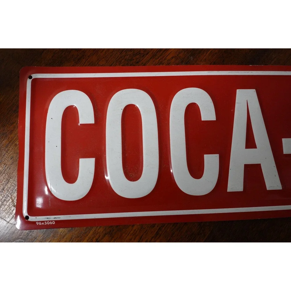 Coca-Cola Avenue‎ Street Sign Metal Embossed Advertising Decor 24X4 in